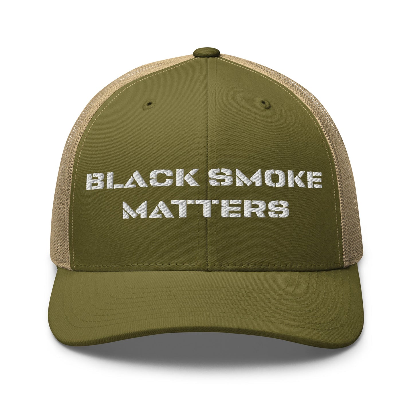 Hats Moss-Khaki Snapback Custom Trucker Hat to Rock – Black Smoke Matters Diesel Cap Infidel Collective