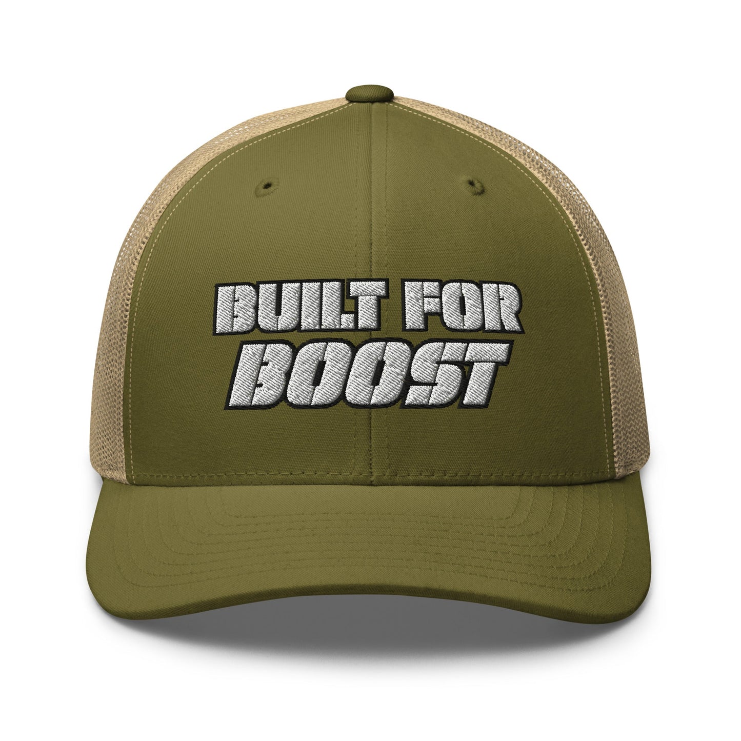 Hats Moss-Khaki Snapback Custom Trucker Hat to Ride In – Built for Boost Diesel Gang Hat Infidel Collective