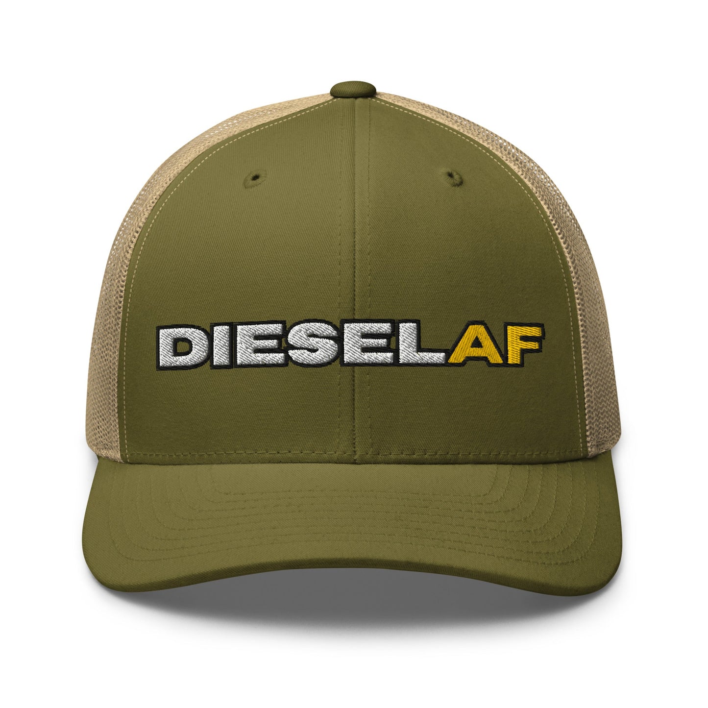 Hats Moss-Khaki Snapback Custom Trucker Hat to Rock the Diesel AF Lifestyle for Men & Women Infidel Collective