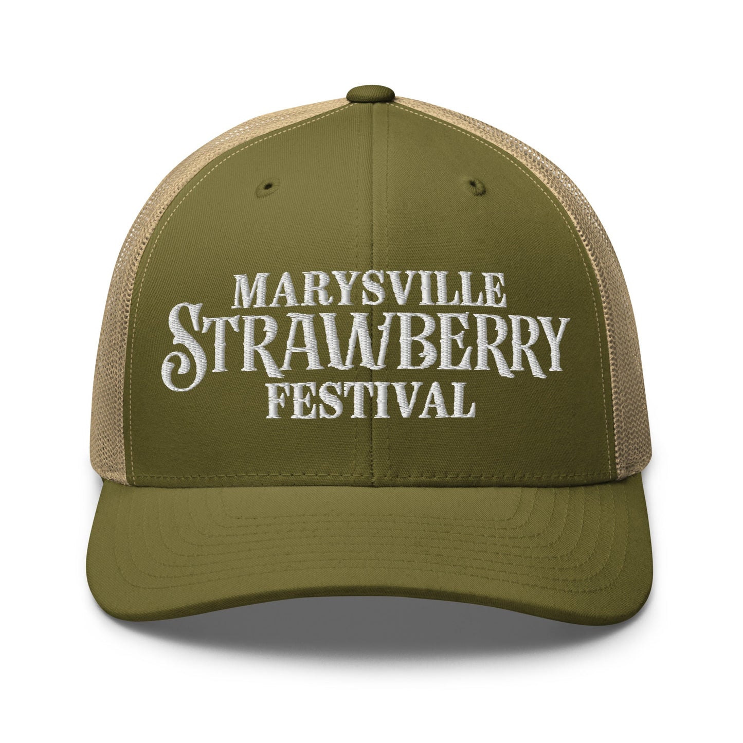 Hats Moss-Khaki Personalized Snapback Request - Marysville Strawberry Festival Infidel Collective
