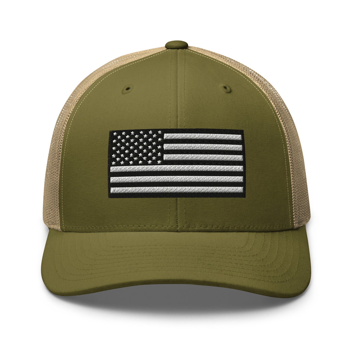 Monochrome US Flag Patriotic Hat - Snapback Custom Trucker Hats is 20 Colors  Infidel Collective