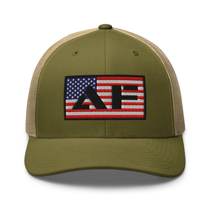 AF American Freedom Flag Snapback Custom Trucker Hat  Infidel Collective