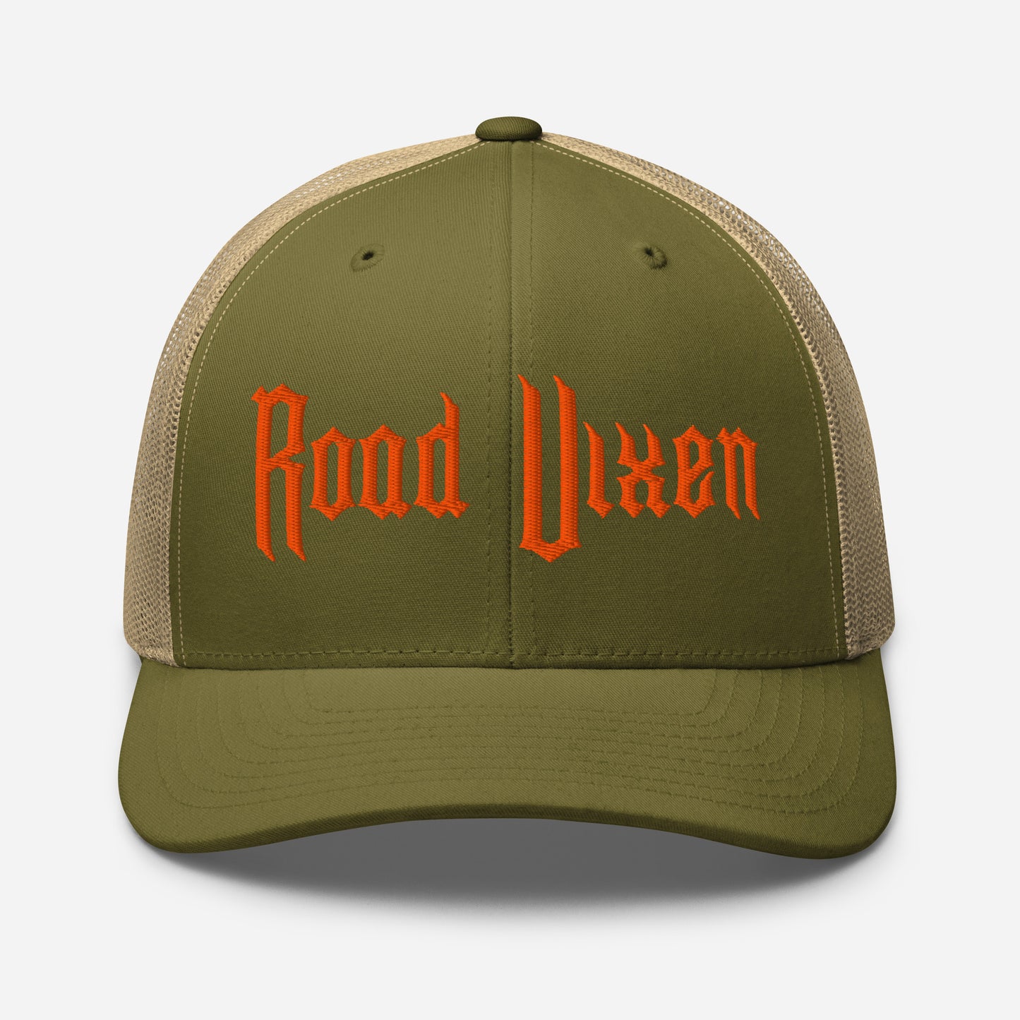 Snapback Custom Trucker Hats Road Vixen Cap for Sexy Women - Orange Stitch  Infidel Collective