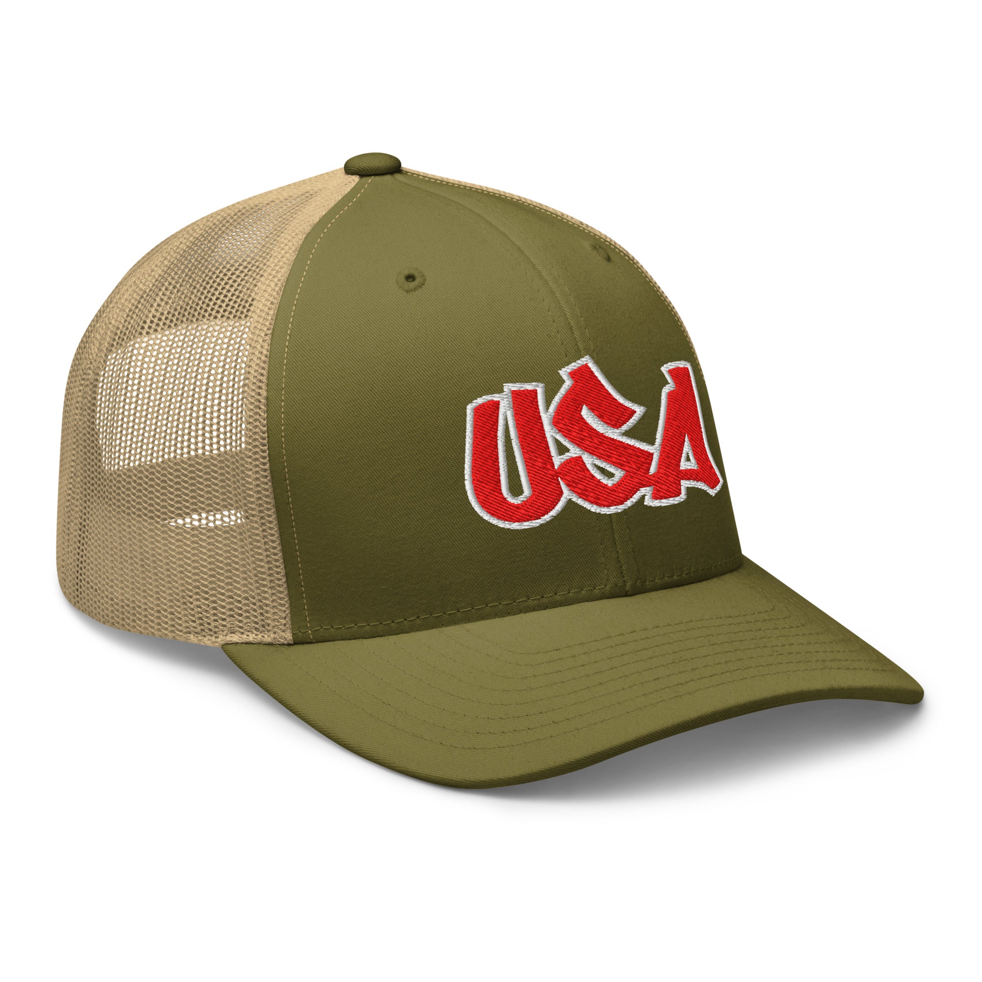 Cool USA Street Script Custom Patriotic Snapback Trucker Hats for Men & Women (20 Colors)  Infidel Collective
