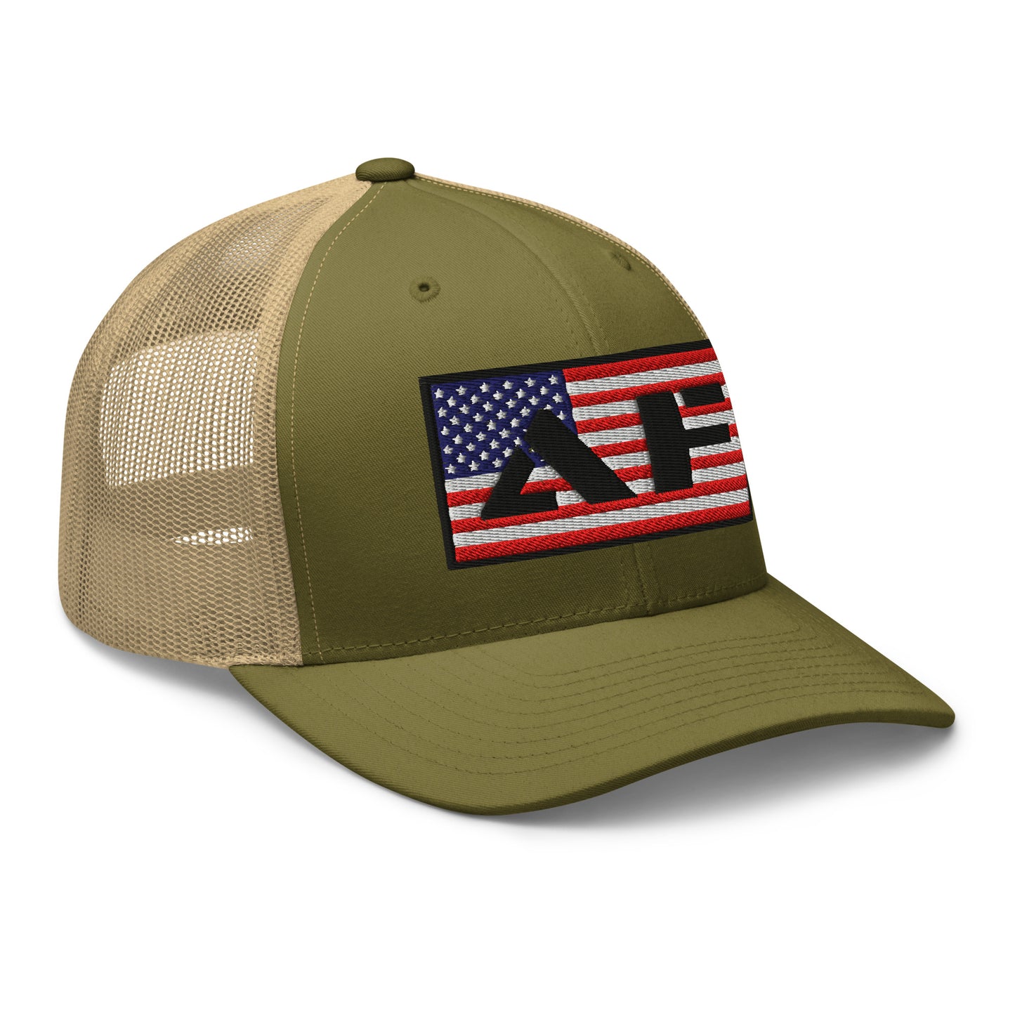 AF American Freedom Flag Snapback Custom Trucker Hat  Infidel Collective