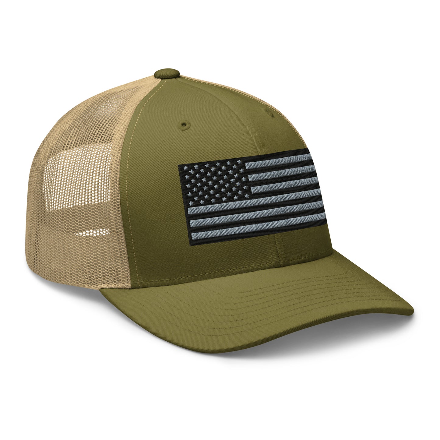 Blackout USA Flag Best Patriotic Custom Snapback Trucker Hats (20 Colors)  Infidel Collective