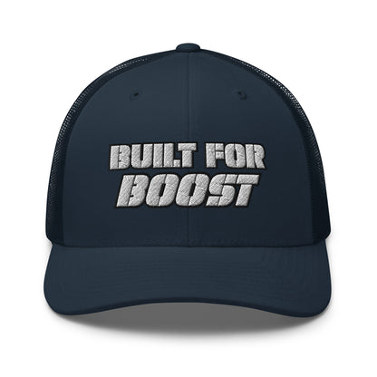 Hats Navy Snapback Custom Trucker Hat to Ride In – Built for Boost Diesel Gang Hat Infidel Collective