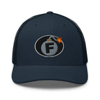 Hats Navy Custom Snapback Trucker Hat Funny NSFW F-Bomb Cap in 20 Colors Infidel Collective