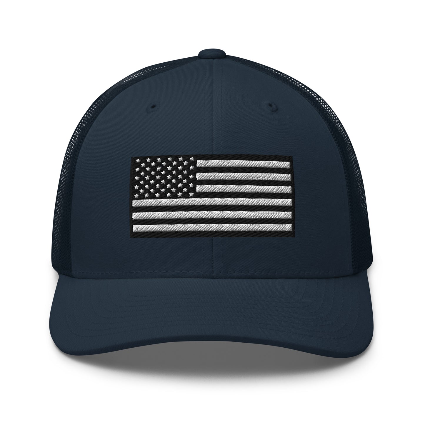Monochrome US Flag Patriotic Hat - Snapback Custom Trucker Hats is 20 Colors  Infidel Collective
