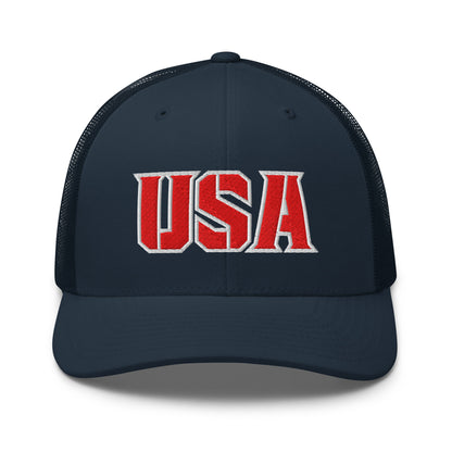 USA Power Cool Custom Patriotic Snapback Trucker Hats  for Men & Women (20 Colors)  Infidel Collective