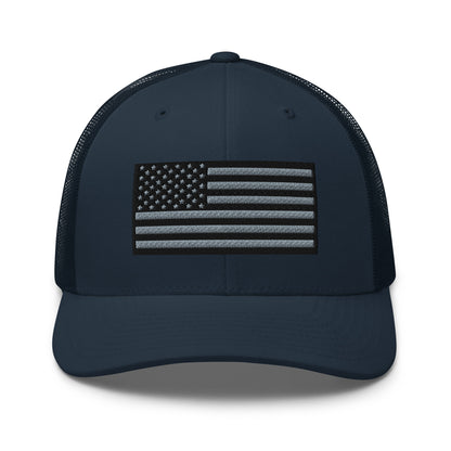 Blackout USA Flag Best Patriotic Custom Snapback Trucker Hats (20 Colors)  Infidel Collective