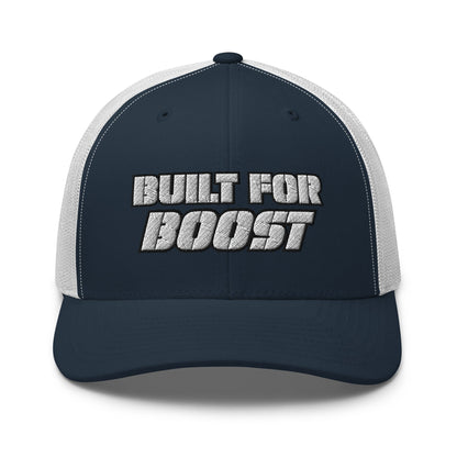 Hats Navy-White Snapback Custom Trucker Hat to Ride In – Built for Boost Diesel Gang Hat Infidel Collective