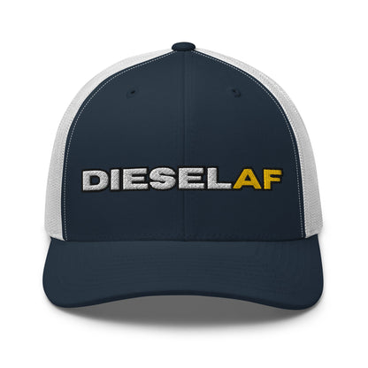 Hats Navy-White Snapback Custom Trucker Hat to Rock the Diesel AF Lifestyle for Men & Women Infidel Collective