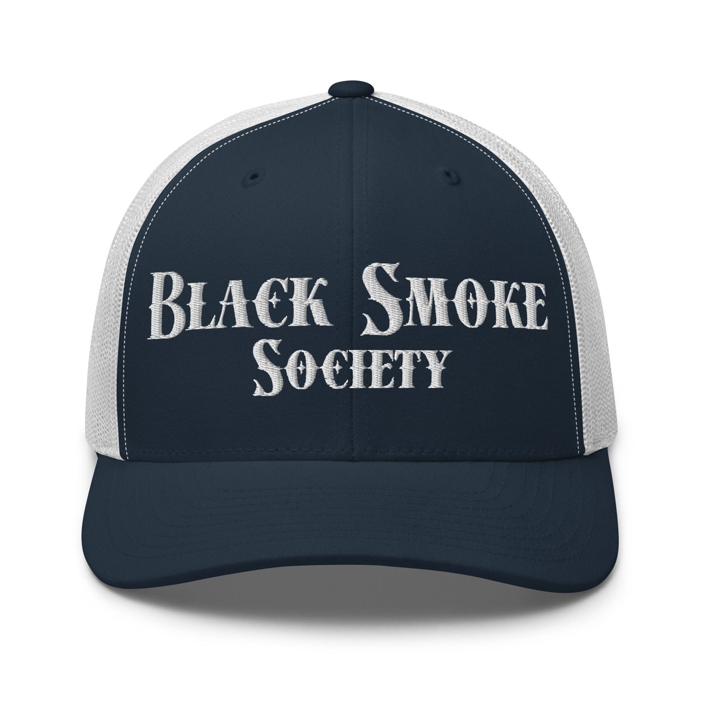 Hats Navy-White Snapback Custom Trucker Hat Black Smoke Society Cap For Men & Women Infidel Collective