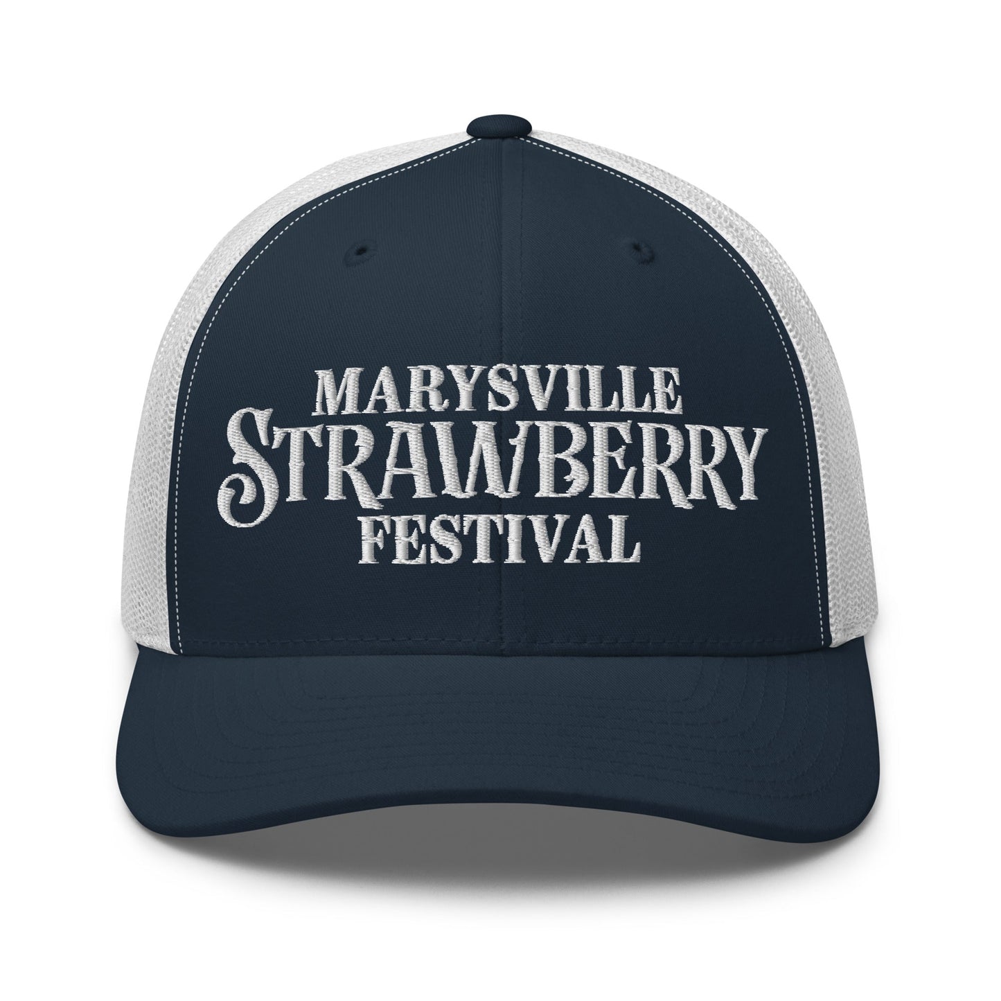 Hats Navy-White Personalized Snapback Request - Marysville Strawberry Festival Infidel Collective