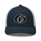 Hats Navy-White Custom Snapback Trucker Hat Funny NSFW F-Bomb Cap in 20 Colors Infidel Collective