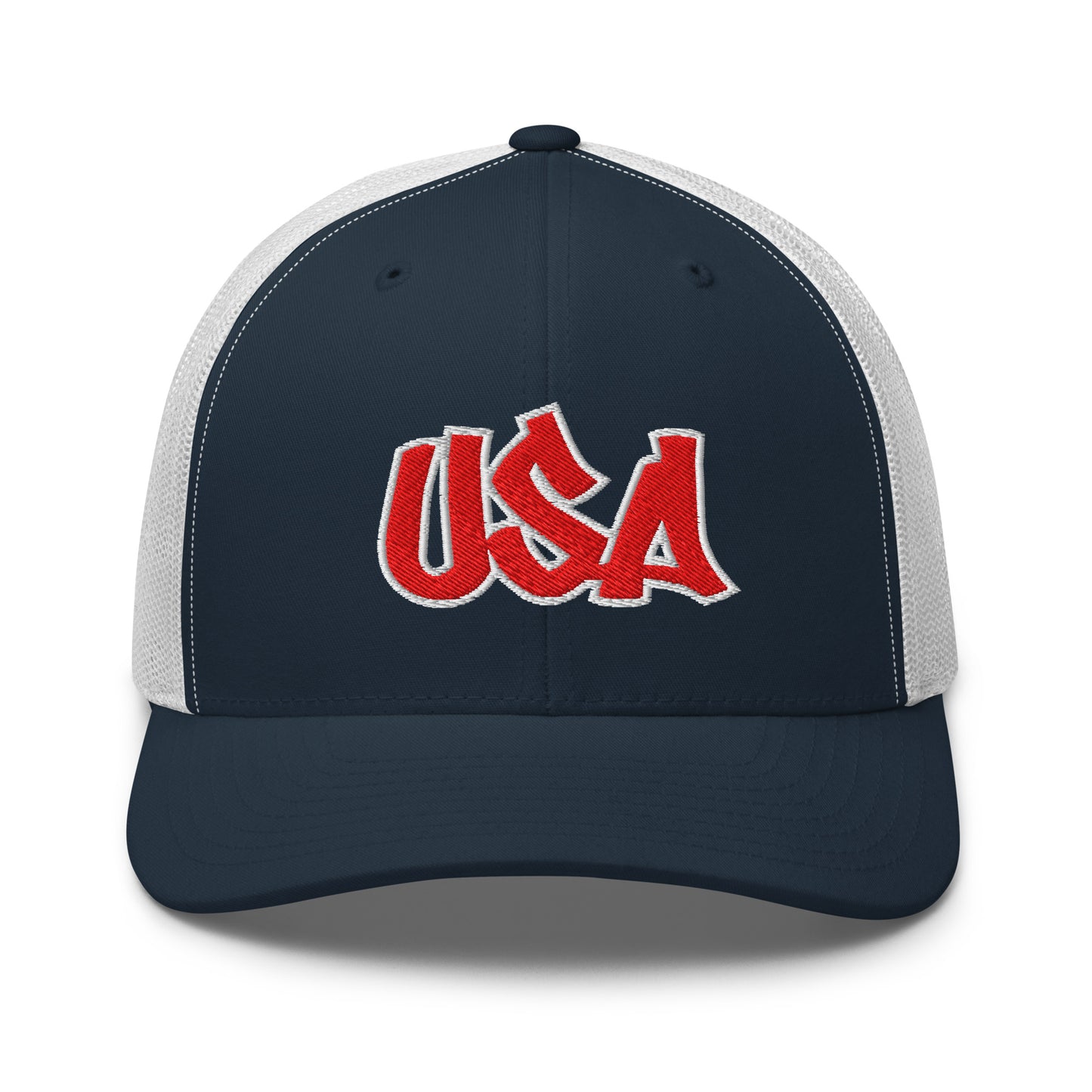 Cool USA Street Script Custom Patriotic Snapback Trucker Hats for Men & Women (20 Colors)  Infidel Collective
