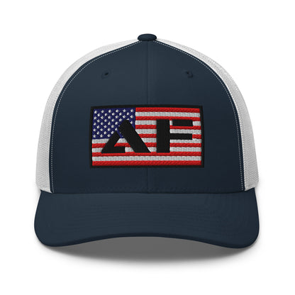 AF American Freedom Flag Snapback Custom Trucker Hat  Infidel Collective