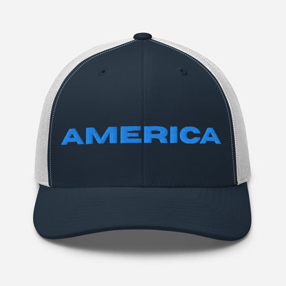 Cool AMERICA Custom Patriotic Hats Embroidered in Blue Stitch (11 Colors)  Infidel Collective