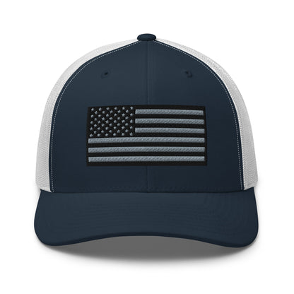 Blackout USA Flag Best Patriotic Custom Snapback Trucker Hats (20 Colors)  Infidel Collective