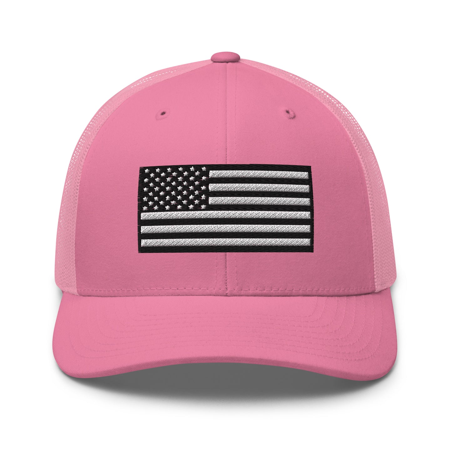 Monochrome US Flag Patriotic Hat - Snapback Custom Trucker Hats is 20 Colors  Infidel Collective