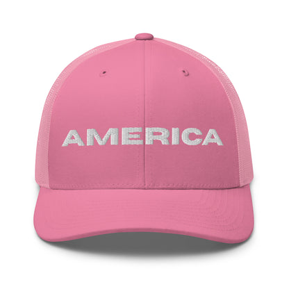 Snapback Custom Trucker Hats AMERICA Cool Patriotic Cap White Stitch  Infidel Collective