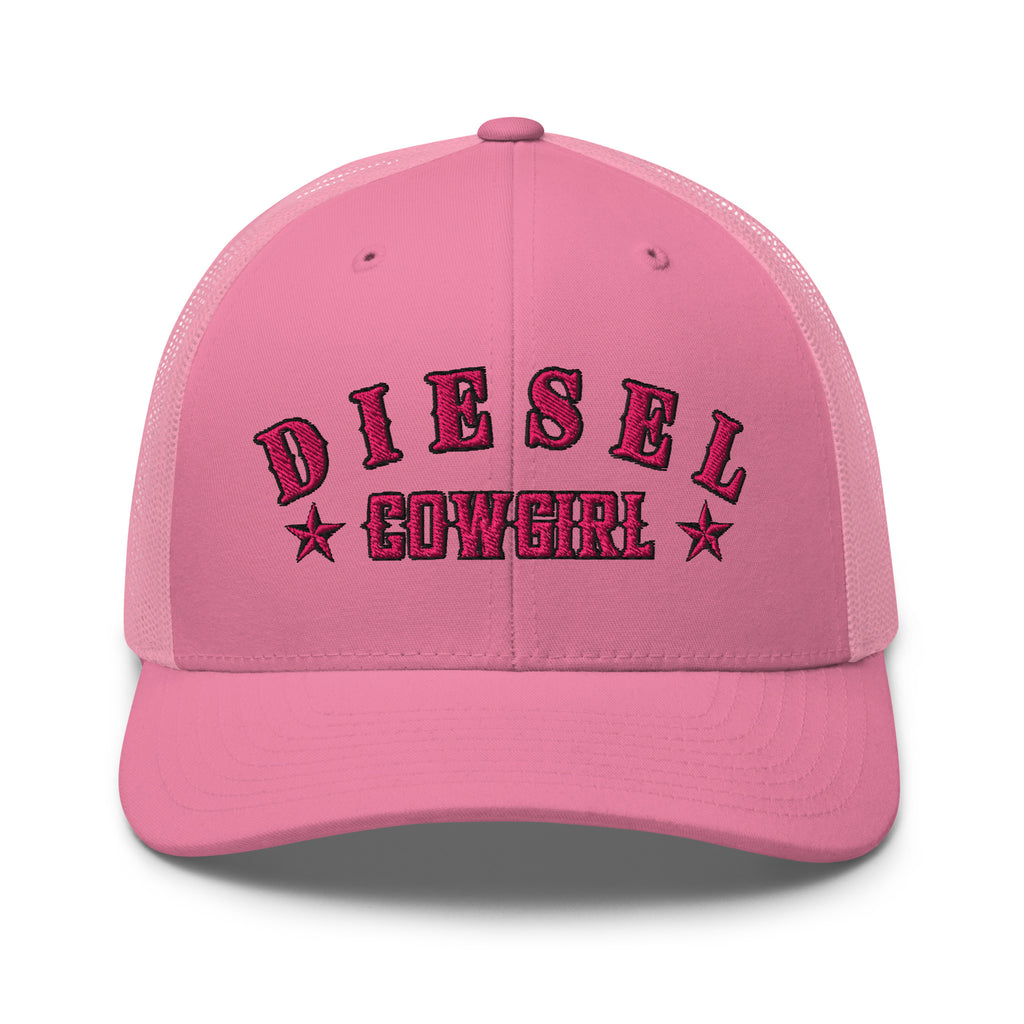 Custom Diesel Cowgirl Hat – Pink Stitch Snapback Trucker Cap for Diesel Gang Women  Infidel Collective