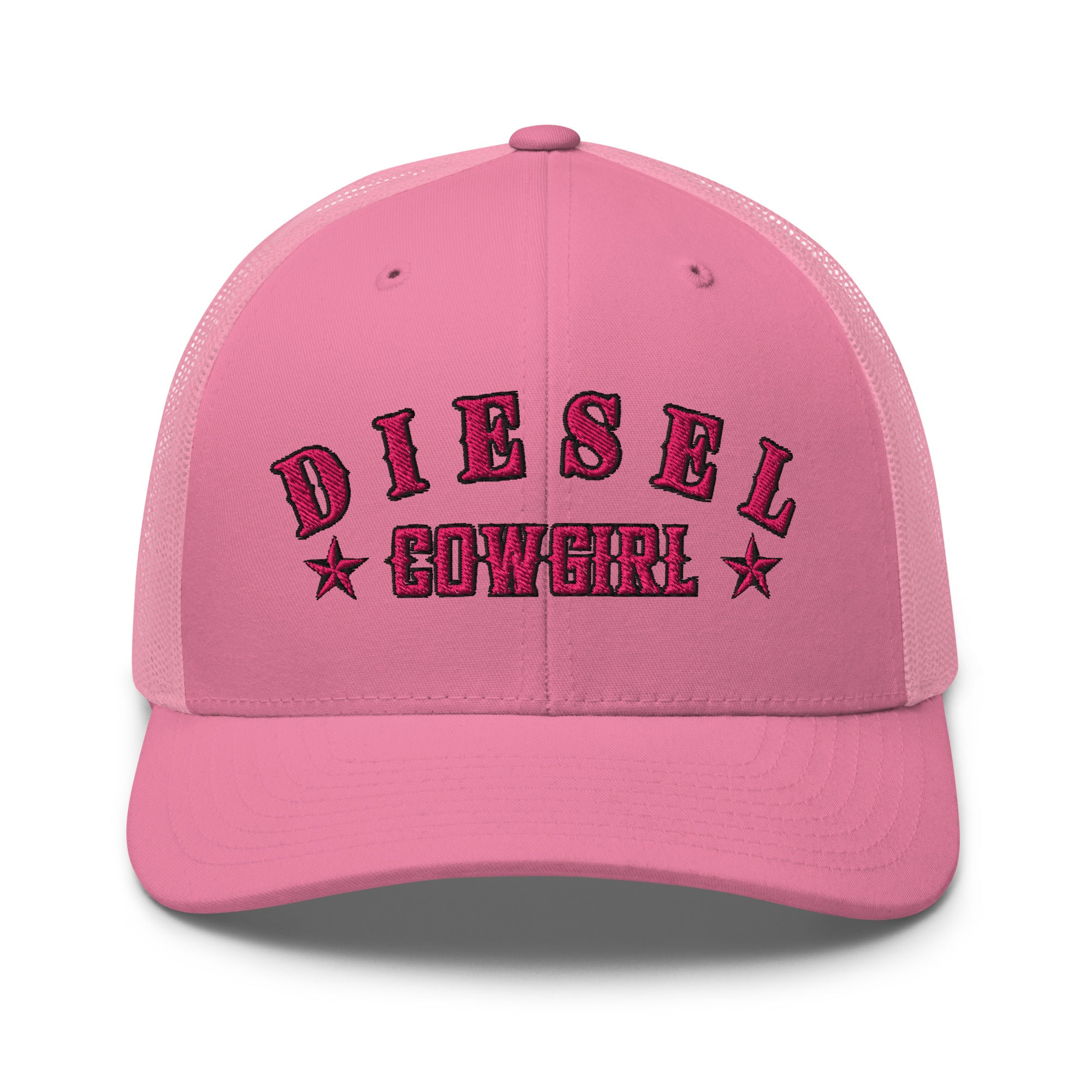Custom Diesel Cowgirl Hat – Pink Stitch Snapback Trucker Cap for Diesel Gang Women  Infidel Collective