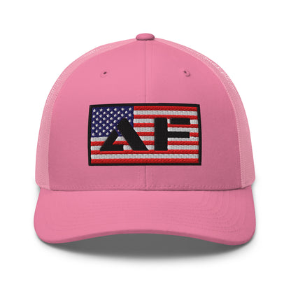 AF American Freedom Flag Snapback Custom Trucker Hat  Infidel Collective