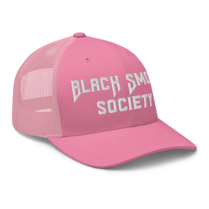 Hats  Snapback Custom Trucker Hat to Rep the Black Smoke Society Lifestyle Infidel Collective