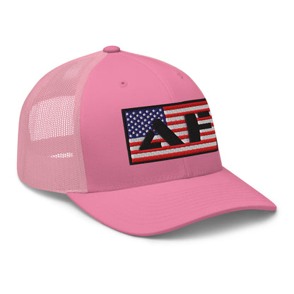 AF American Freedom Flag Snapback Custom Trucker Hat  Infidel Collective