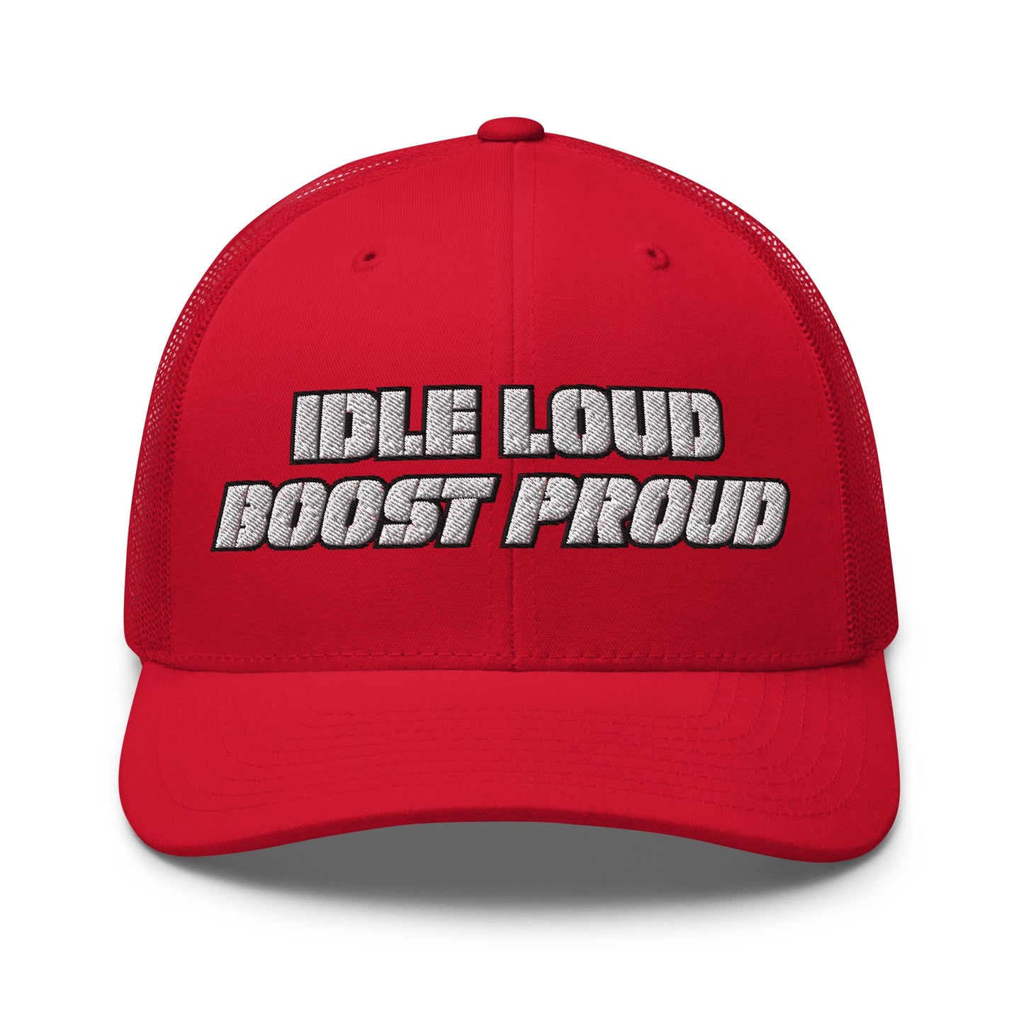 Hats Red Snapback Custom Trucker Hat to Wear Proud – Idle Loud Boost Proud Mens Diesel Hats Infidel Collective