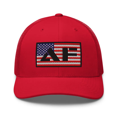AF American Freedom Flag Snapback Custom Trucker Hat  Infidel Collective