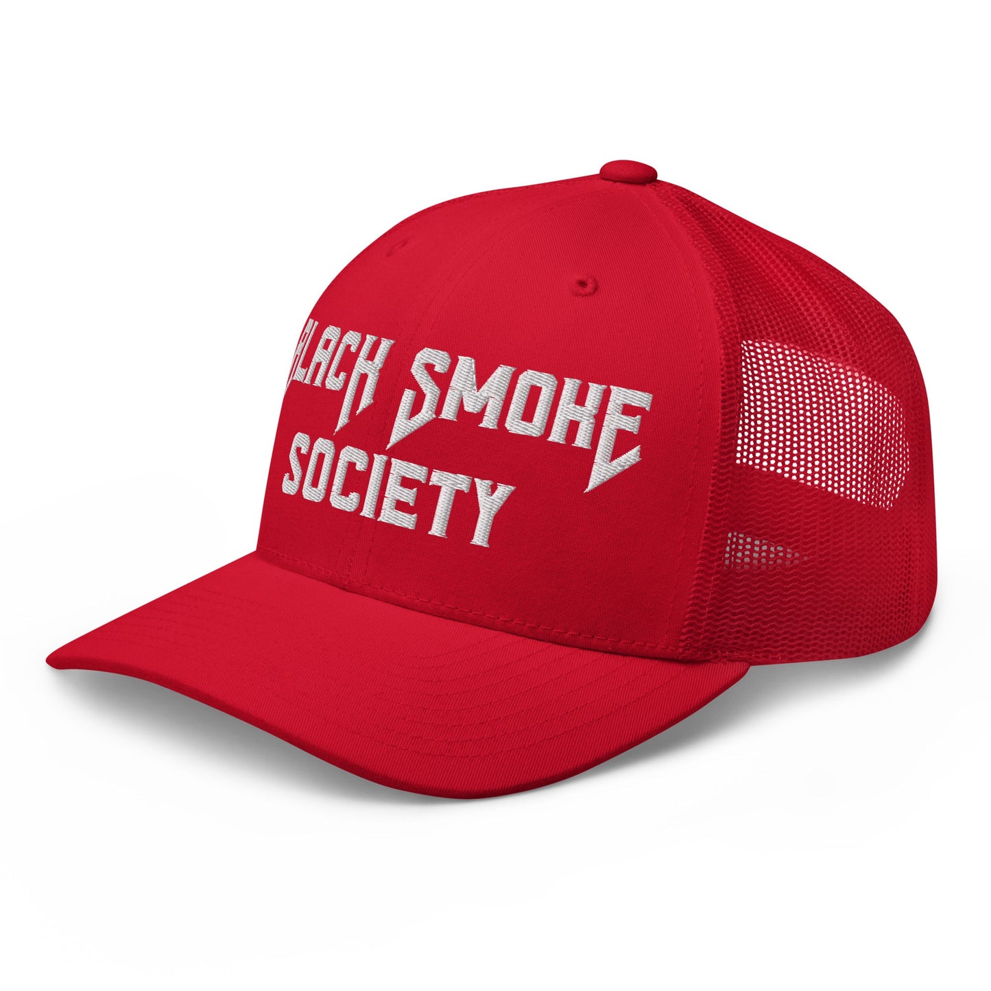 Hats  Snapback Custom Trucker Hat to Rep the Black Smoke Society Lifestyle Infidel Collective