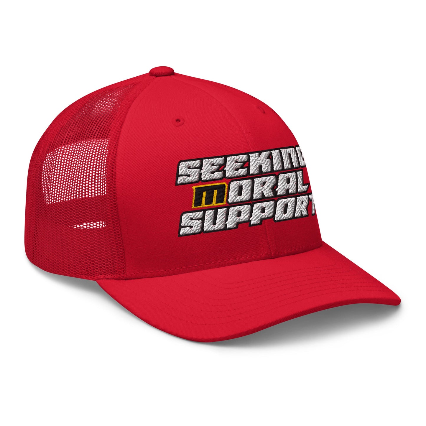 Snapback Custom Trucker Hat – Funny NSFW Seeking M-oral Support Vulgar Humor Infidel Collective