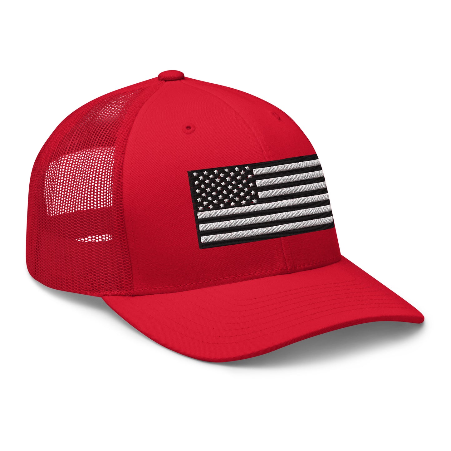 Monochrome US Flag Patriotic Hat - Snapback Custom Trucker Hats is 20 Colors  Infidel Collective