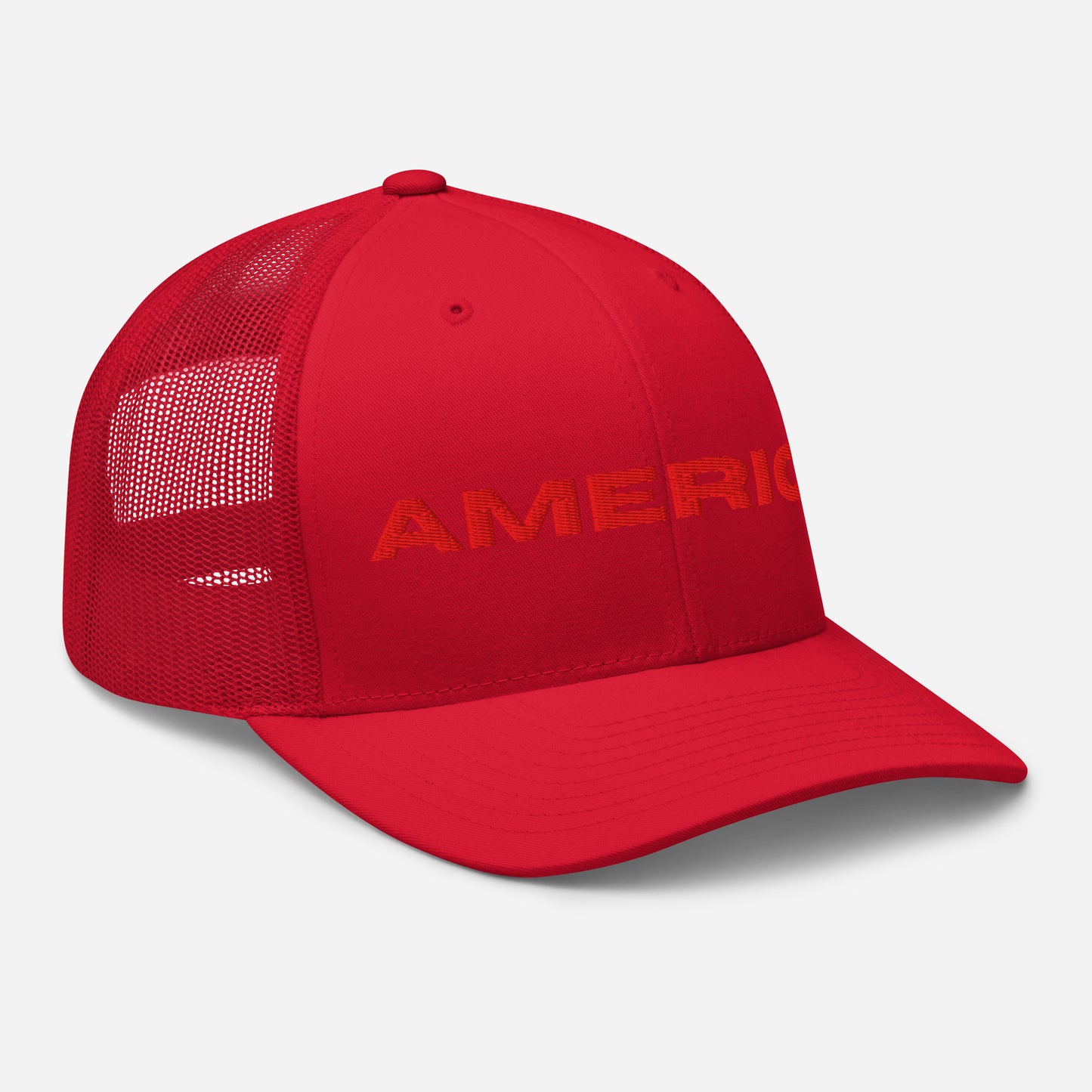 Cool AMERICA Custom Patriotic Red Stitch Snapback Trucker Hats (11 Colors)  Infidel Collective