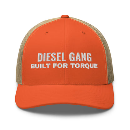 Hats Rustic-Orange-Khaki Snapback Custom Trucker Hat Men & Women Rock – Diesel Gang Torque Power Infidel Collective