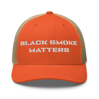 Hats Rustic-Orange-Khaki Snapback Custom Trucker Hat to Rock – Black Smoke Matters Diesel Cap Infidel Collective