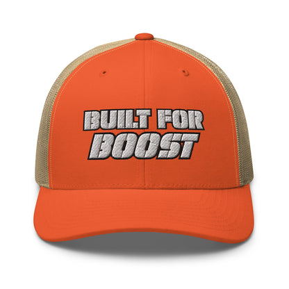 Hats Rustic-Orange-Khaki Snapback Custom Trucker Hat to Ride In – Built for Boost Diesel Gang Hat Infidel Collective