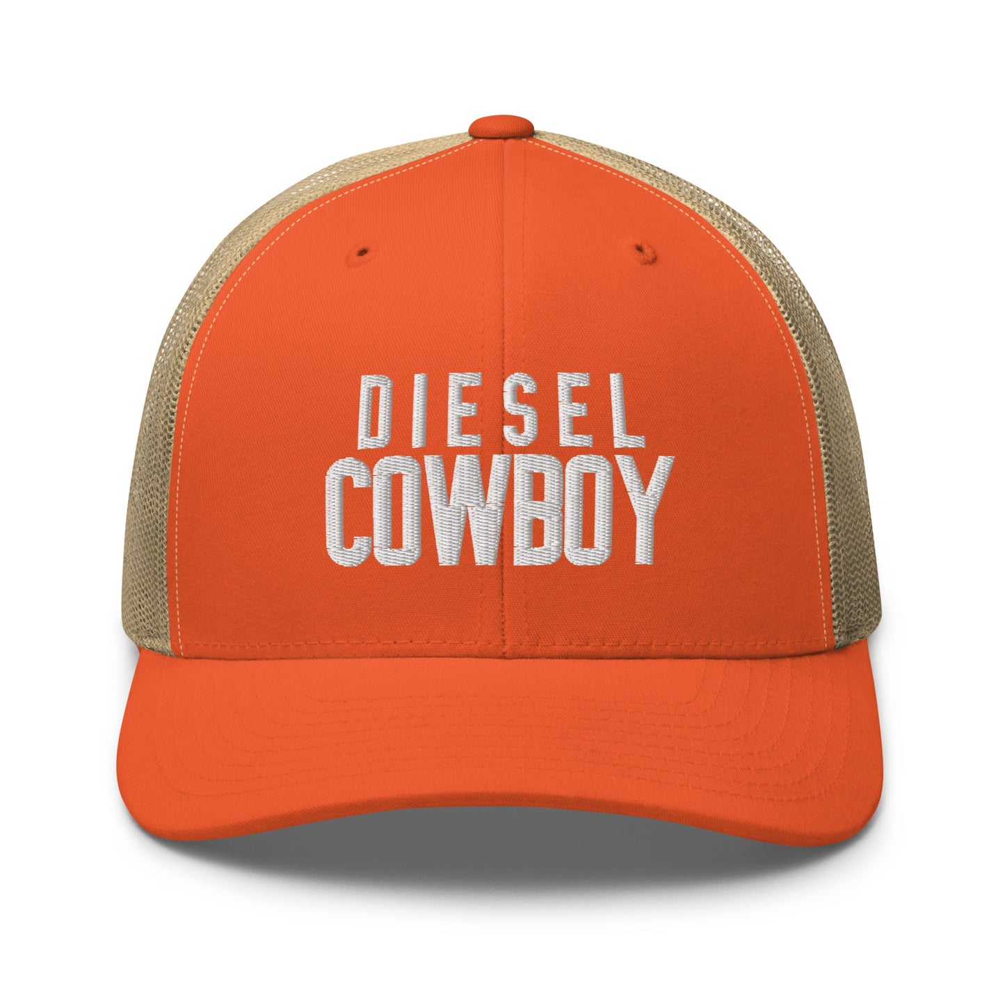Hats Rustic-Orange-Khaki Snapback Custom Trucker Hats – Diesel Cowboy Hat in 20 Killer Colors Infidel Collective