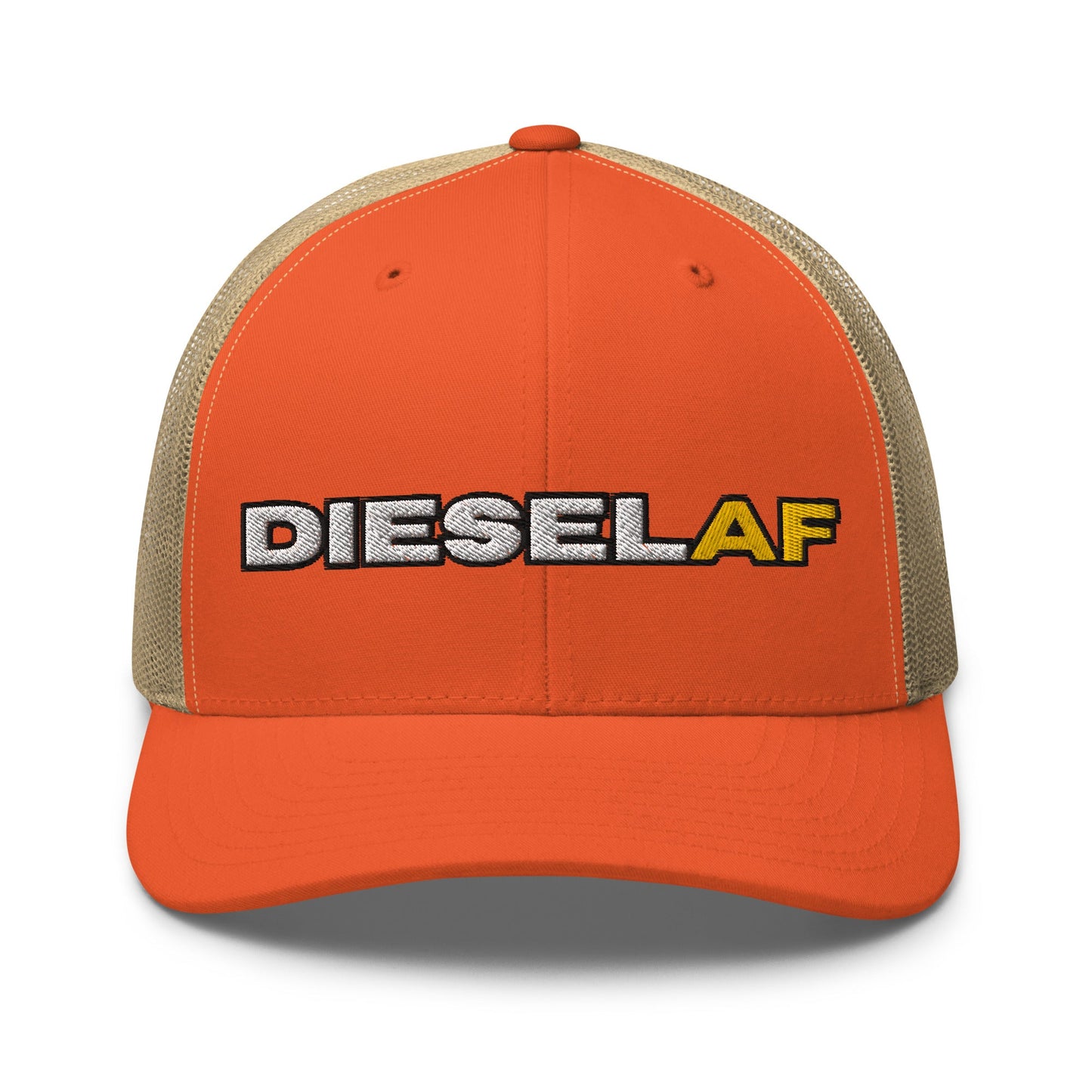 Hats Rustic-Orange-Khaki Snapback Custom Trucker Hat to Rock the Diesel AF Lifestyle for Men & Women Infidel Collective