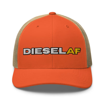 Hats Rustic-Orange-Khaki Snapback Custom Trucker Hat to Rock the Diesel AF Lifestyle for Men & Women Infidel Collective