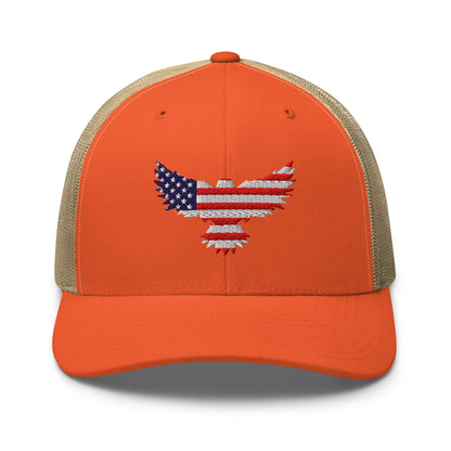 Snapback Custom Trucker Hats Best Patriotic Old Glory Eagle Cool 4th of July Cap  Infidel Collective