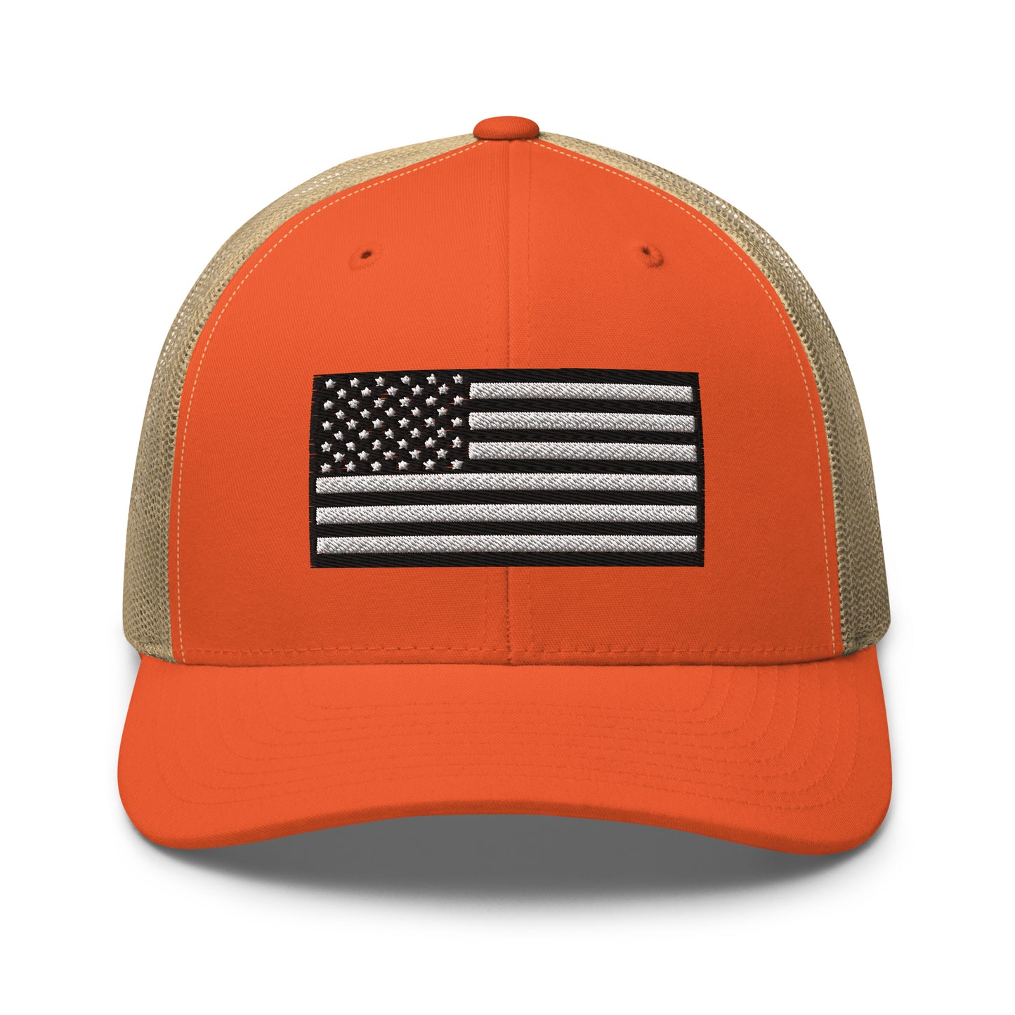 Monochrome US Flag Patriotic Hat - Snapback Custom Trucker Hats is 20 Colors  Infidel Collective
