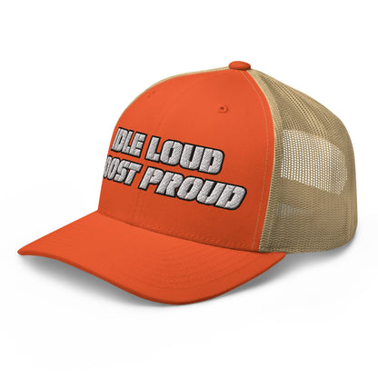 Hats  Snapback Custom Trucker Hat to Wear Proud – Idle Loud Boost Proud Mens Diesel Hats Infidel Collective