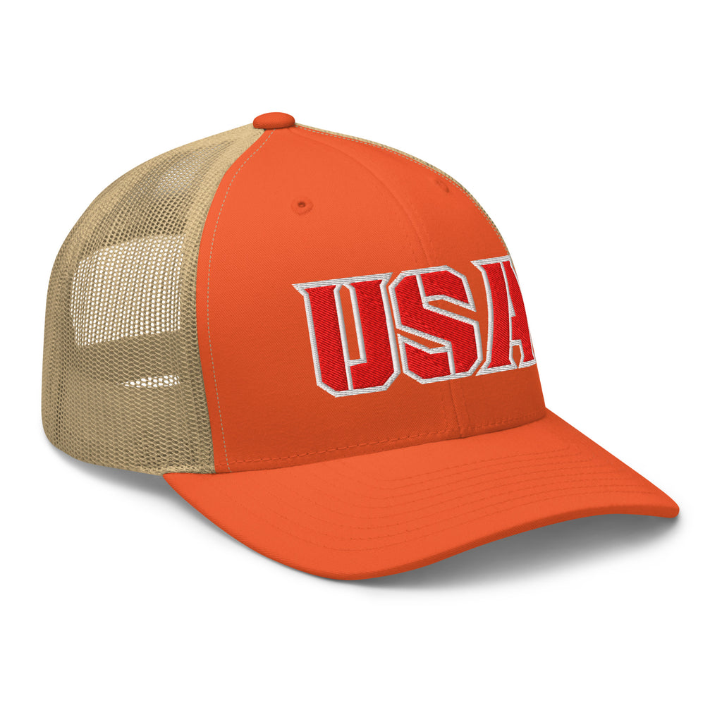 USA Power Cool Custom Patriotic Snapback Trucker Hats  for Men & Women (20 Colors)  Infidel Collective