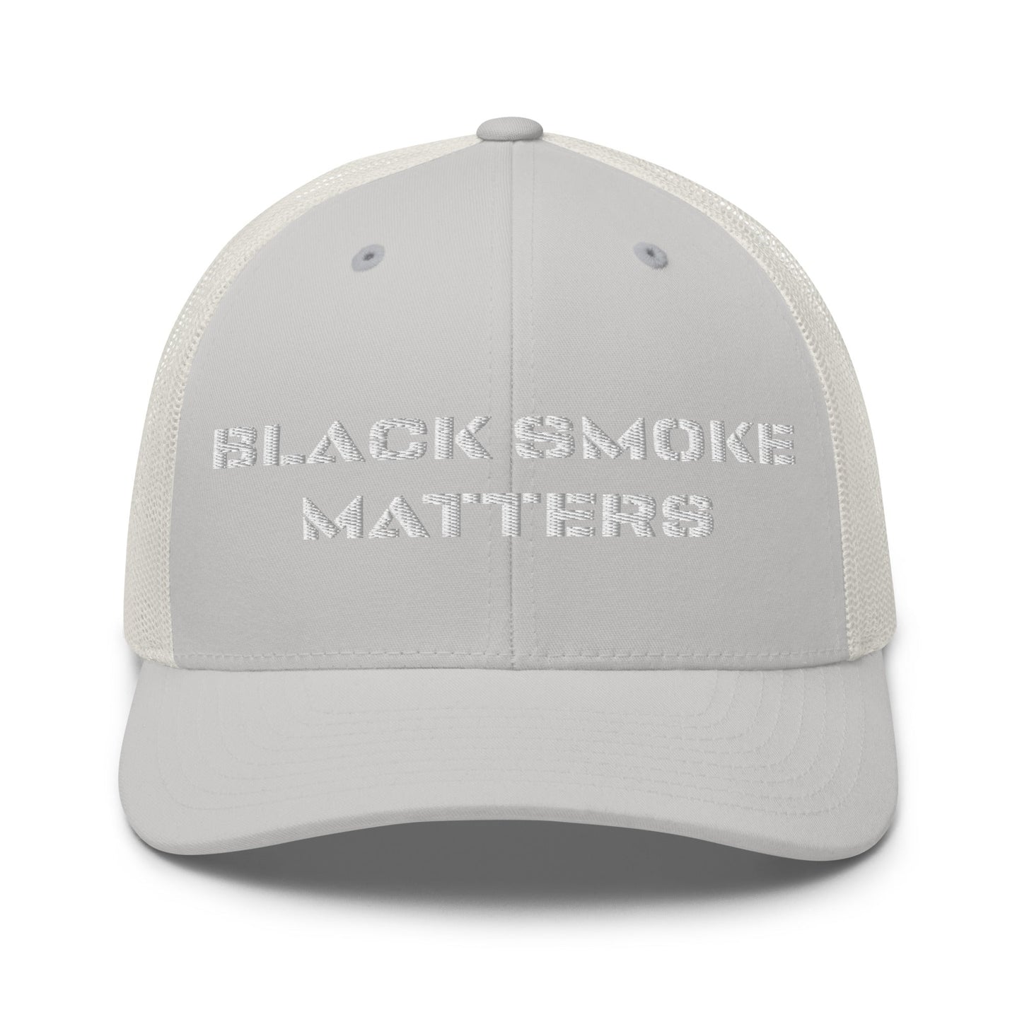 Hats Silver Snapback Custom Trucker Hat to Rock – Black Smoke Matters Diesel Cap Infidel Collective