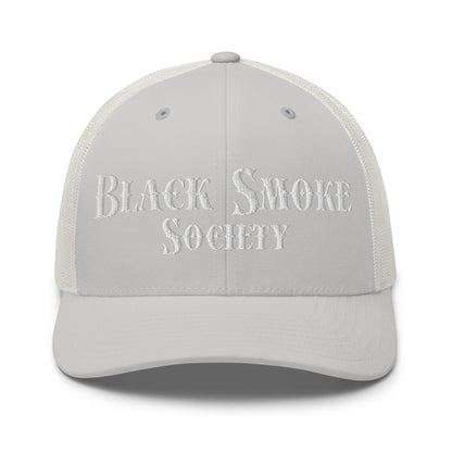Hats Silver Snapback Custom Trucker Hat Black Smoke Society Cap For Men & Women Infidel Collective