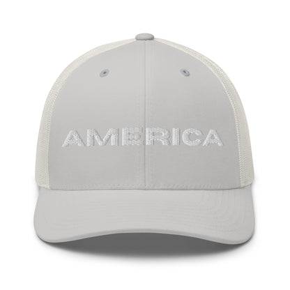 Snapback Custom Trucker Hats AMERICA Cool Patriotic Cap White Stitch  Infidel Collective